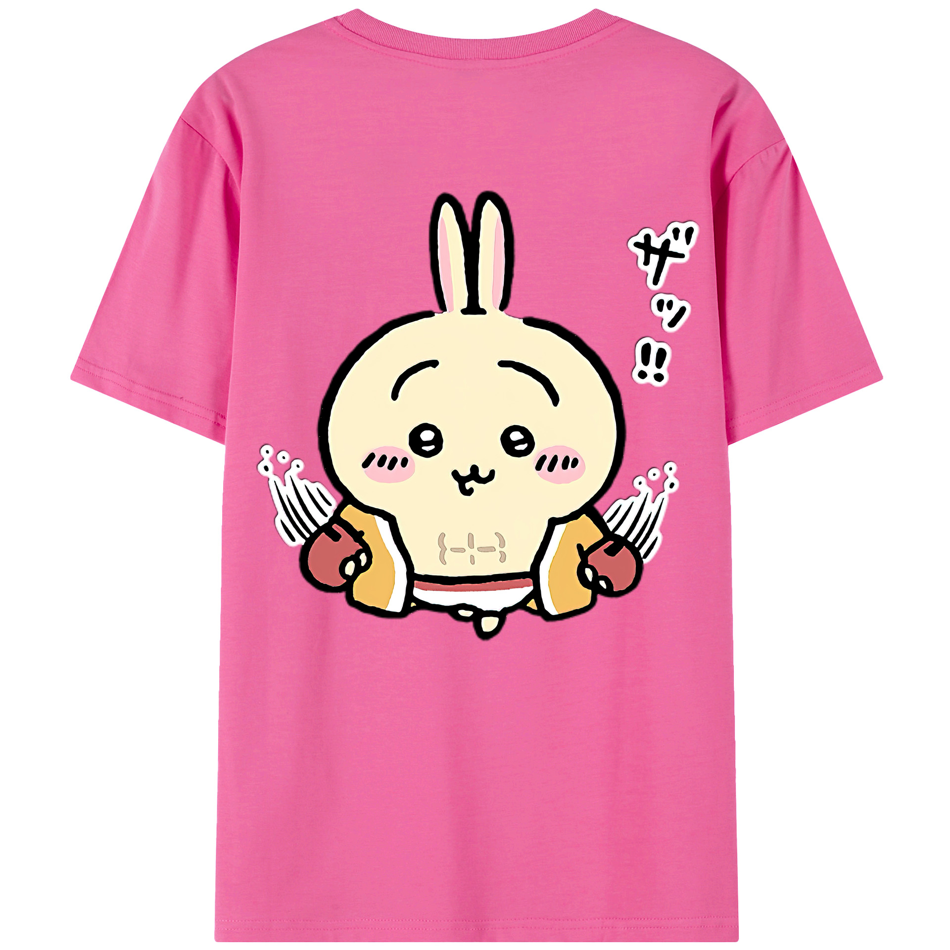 （画像用） ちいかわ うさぎ Chii-kawa usagi レディース半袖Tシャツ(バックプリント)